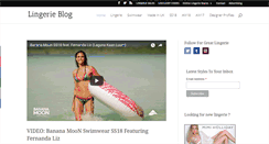 Desktop Screenshot of lingerieblog.co.uk